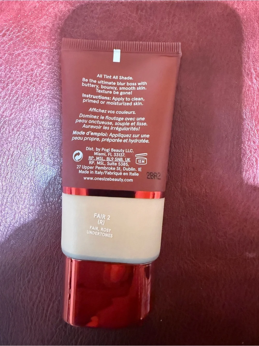 ONE/SIZE Turn Up The Base BBB BB Cream Fair 2 Rosy Blur Vegan 30mL